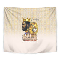 Lion Black King Tapestry African Heritage - Wonder Print Shop