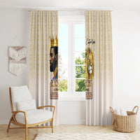 Lion Black King Window Curtain African Heritage - Wonder Print Shop