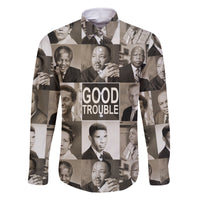 Good Trouble Family Matching Tank Maxi Dress and Hawaiian Shirt Civil Rights Leaders - Wonder Print Shop