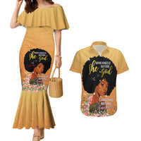 Personalized African Black Women Couples Matching Mermaid Dress and Hawaiian Shirt She Who Kneels Before God - Wonder Print Shop