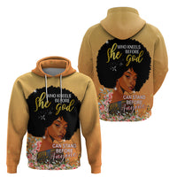 Personalized African Black Women Zip Hoodie She Who Kneels Before God - Wonder Print Shop