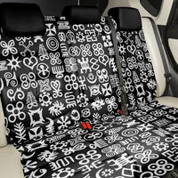 Mix Adinkra Back Car Seat Cover Black Pattern - Wonder Print Shop