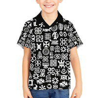 Mix Adinkra Hawaiian Shirt Black Pattern - Wonder Print Shop