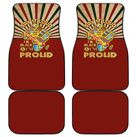 I'm Black and I'm Proud African Car Mats Hand Up Africa Map Art - Wonder Print Shop