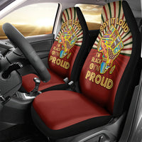 I'm Black and I'm Proud African Car Seat Cover Hand Up Africa Map Art - Wonder Print Shop