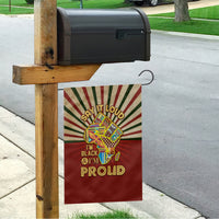 I'm Black and I'm Proud African Garden Flag Hand Up Africa Map Art - Wonder Print Shop