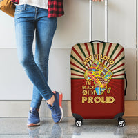 I'm Black and I'm Proud African Luggage Cover Hand Up Africa Map Art - Wonder Print Shop