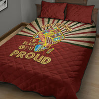 I'm Black and I'm Proud African Quilt Bed Set Hand Up Africa Map Art - Wonder Print Shop