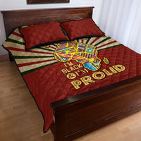 I'm Black and I'm Proud African Quilt Bed Set Hand Up Africa Map Art - Wonder Print Shop