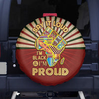 I'm Black and I'm Proud African Spare Tire Cover Hand Up Africa Map Art - Wonder Print Shop
