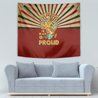 I'm Black and I'm Proud African Tapestry Hand Up Africa Map Art - Wonder Print Shop