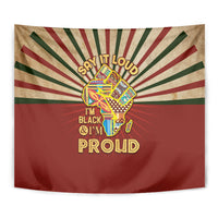 I'm Black and I'm Proud African Tapestry Hand Up Africa Map Art - Wonder Print Shop