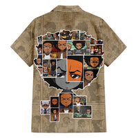 Huey Freeman Family Matching Short Sleeve Bodycon Dress and Hawaiian Shirt African American - Wonder Print Shop