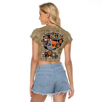 Huey Freeman Raglan Cropped T Shirt African American - Wonder Print Shop