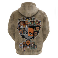 Huey Freeman Zip Hoodie African American - Wonder Print Shop