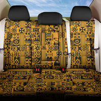 Culture Adinkra Back Car Seat Cover West African Yellow Art - Wonder Print Shop