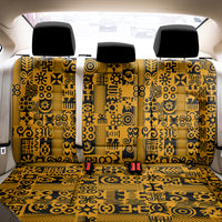 Culture Adinkra Back Car Seat Cover West African Yellow Art - Wonder Print Shop