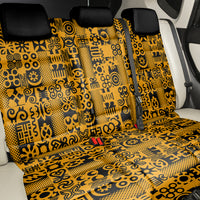 Culture Adinkra Back Car Seat Cover West African Yellow Art - Wonder Print Shop
