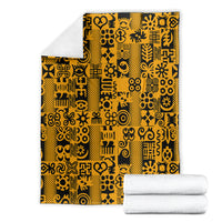 Culture Adinkra Blanket West African Yellow Art