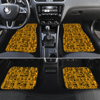 Culture Adinkra Car Mats West African Yellow Art - Wonder Print Shop