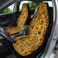 Culture Adinkra Car Seat Cover West African Yellow Art - Wonder Print Shop