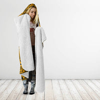 Culture Adinkra Hooded Blanket West African Yellow Art