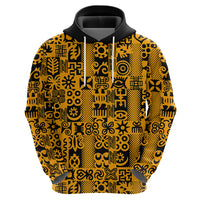 Culture Adinkra Hoodie West African Yellow Art - Wonder Print Shop