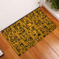 Culture Adinkra Rubber Doormat West African Yellow Art - Wonder Print Shop