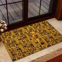 Culture Adinkra Rubber Doormat West African Yellow Art - Wonder Print Shop