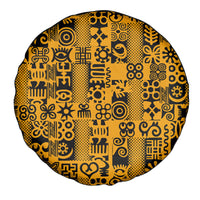 Culture Adinkra Spare Tire Cover West African Yellow Art - Wonder Print Shop