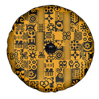 Culture Adinkra Spare Tire Cover West African Yellow Art - Wonder Print Shop