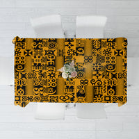 Culture Adinkra Tablecloth West African Yellow Art - Wonder Print Shop