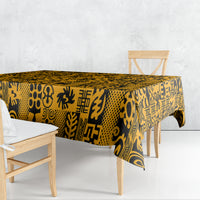 Culture Adinkra Tablecloth West African Yellow Art - Wonder Print Shop