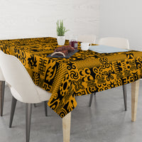 Culture Adinkra Tablecloth West African Yellow Art - Wonder Print Shop