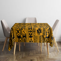 Culture Adinkra Tablecloth West African Yellow Art - Wonder Print Shop