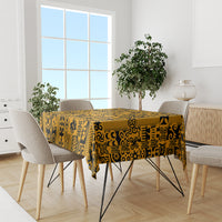 Culture Adinkra Tablecloth West African Yellow Art - Wonder Print Shop