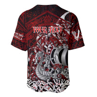 Blood Flows to Valhalla Baseball Jersey Viking Longship Nordic Knotwork - Dark Mythology