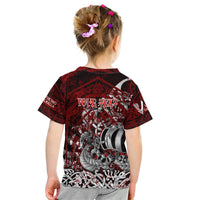 Blood Flows to Valhalla Kid T Shirt Viking Longship Nordic Knotwork - Dark Mythology