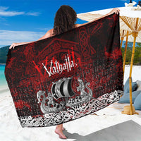 Blood Flows to Valhalla Sarong Viking Longship Nordic Knotwork - Dark Mythology