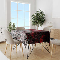 Blood Flows to Valhalla Tablecloth Viking Longship Nordic Knotwork - Dark Mythology