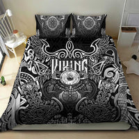 Scandinavian Viking Bedding Set Norse Warrior Sigil - Helmet and Battle Axes