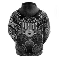 Scandinavian Viking Hoodie Norse Warrior Sigil - Helmet and Battle Axes