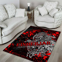 Einherjar Valhalla Area Rug Viking Warrior Rage Style