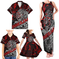 Einherjar Valhalla Family Matching Tank Maxi Dress and Hawaiian Shirt Viking Warrior Rage Style