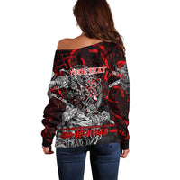 Einherjar Valhalla Off Shoulder Sweater Viking Warrior Rage Style