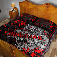 Einherjar Valhalla Quilt Bed Set Viking Warrior Rage Style