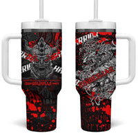 Einherjar Valhalla Tumbler With Handle Viking Warrior Rage Style