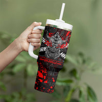 Einherjar Valhalla Tumbler With Handle Viking Warrior Rage Style