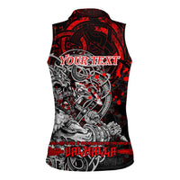 Einherjar Valhalla Women Sleeveless Polo Shirt Viking Warrior Rage Style