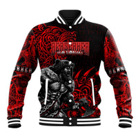 Berserker Bear Warrior Viking Baseball Jacket Tribal Strength and Runic Blood